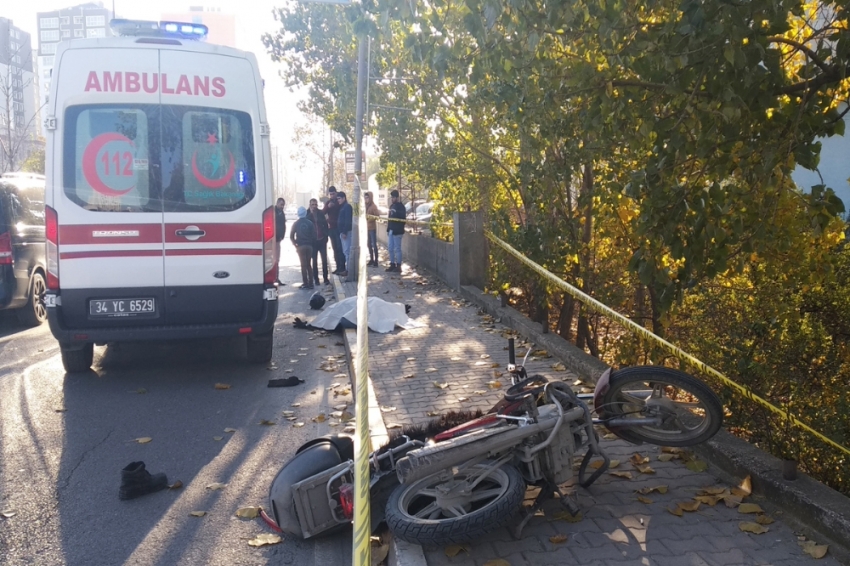 Suriyeli motosiklet sürücüsü kazada feci şekilde hayatını kaybetti