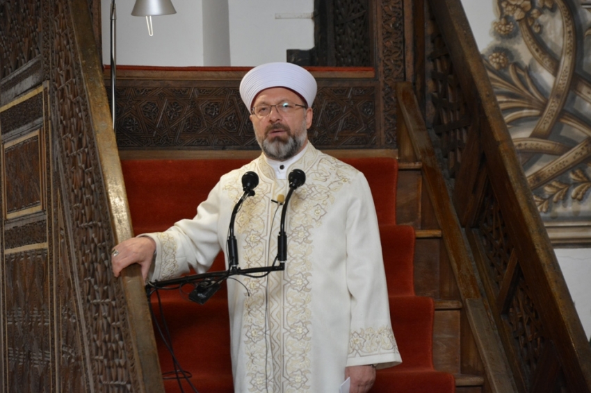 Diyanet İşleri Başkanı Erbaş, çevre ve israfa dikkat çekti