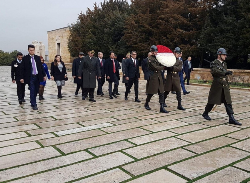 KKTC Başbakanı Erhürman Anıtkabir’de