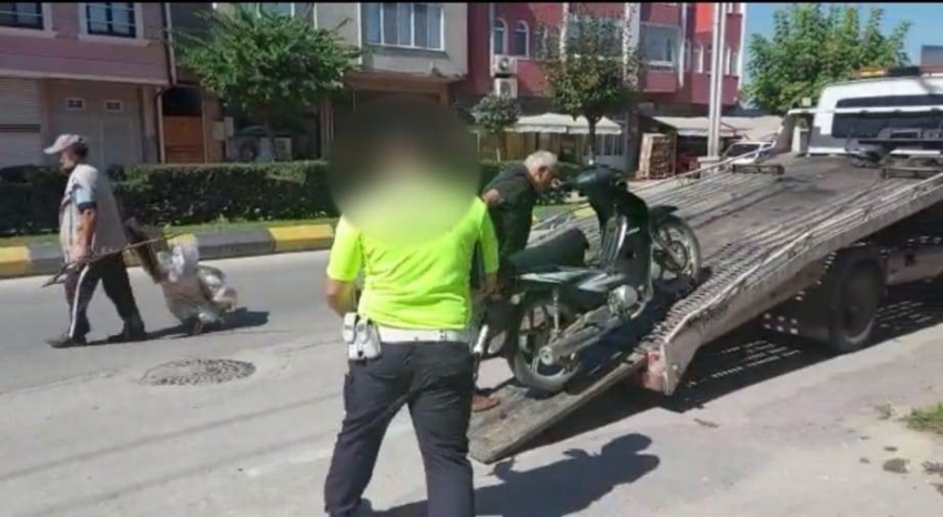 Motosikletle tehlike saçan şahıs hırsızlıktan tutuklandı