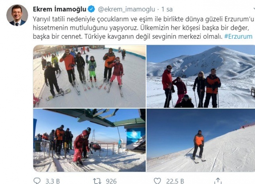 İmamaoğlu Palandöken’de