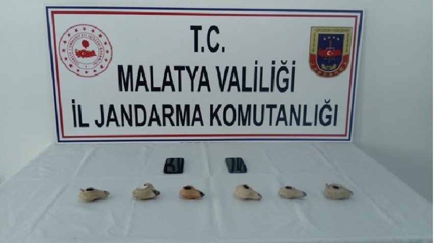 Malatya’da Roma dönemine ait tarihi eserler ele geçirildi