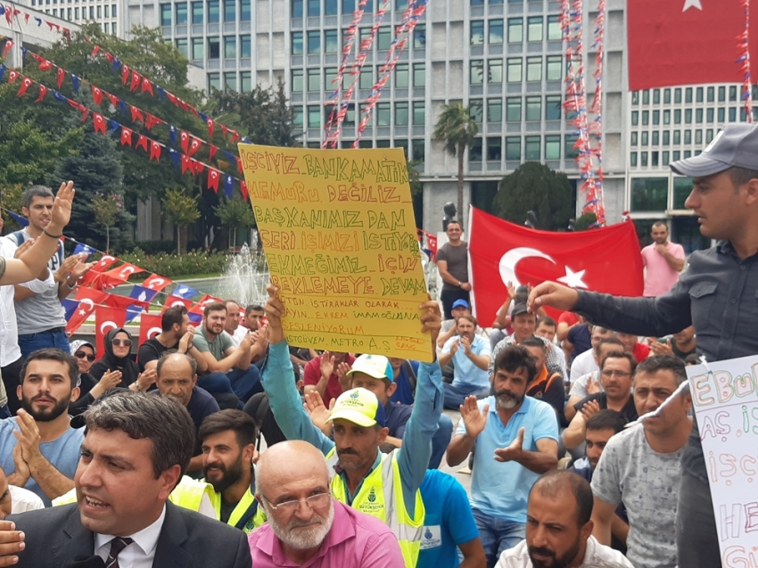 İşten çıkarılan İBB çalışanlarının bekleyişi sürüyor