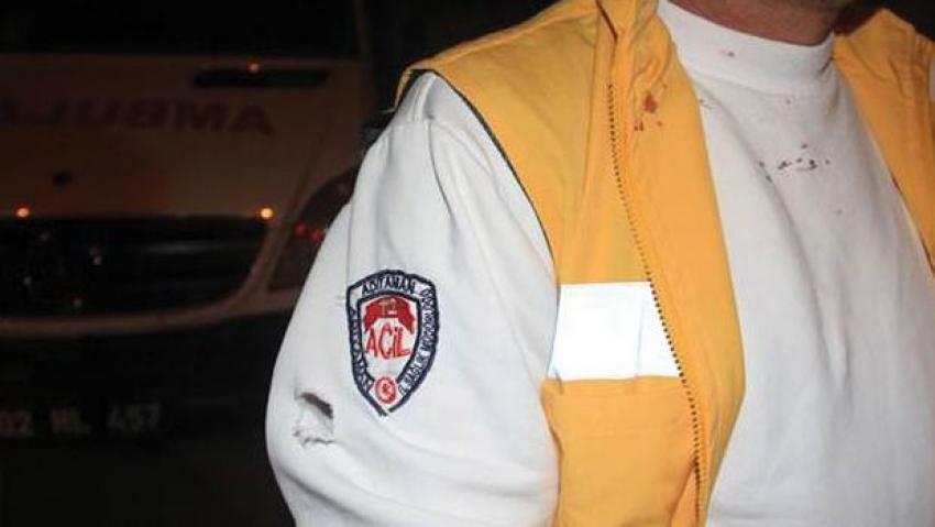 Ambulans şoförüne çirkin saldırı