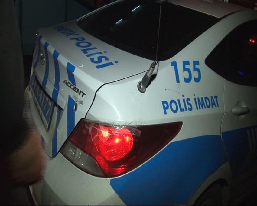 Polis aracına silahlı saldırı