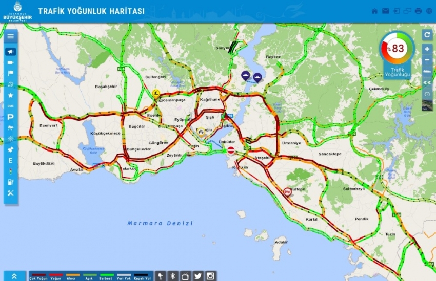 İstanbul’da sağanak yağış hayatı olumsuz etkiliyor