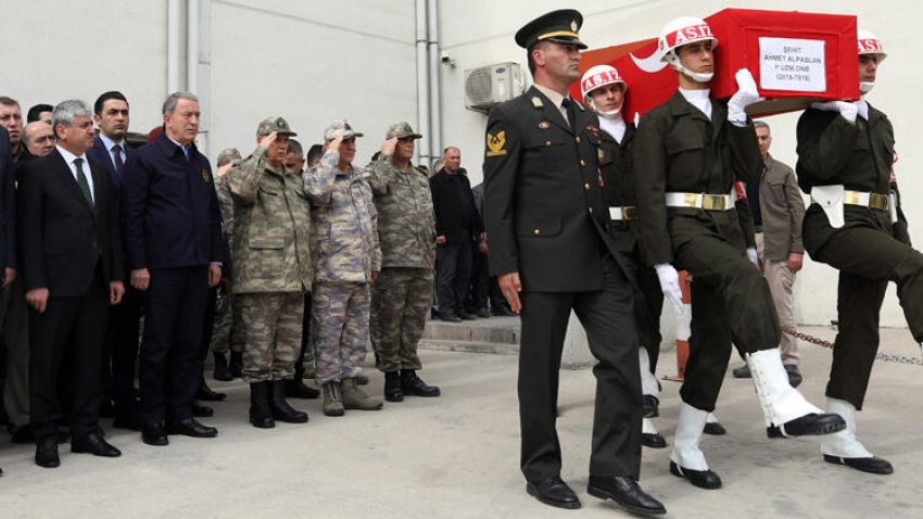  İdlib şehitleri memleketlerine gönderildi…