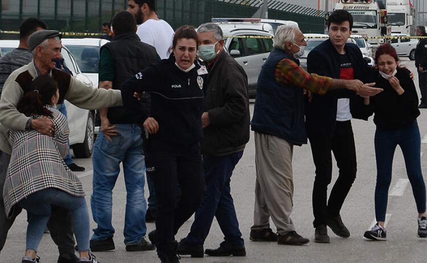 Kadın polisin yıkıldığı an!