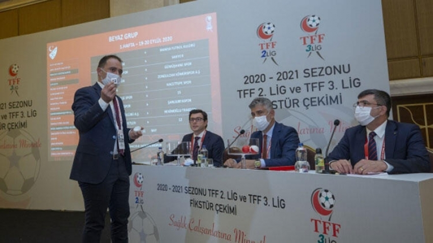 TFF 2. Lig ve TFF 3. Lig'de fikstür çekildi