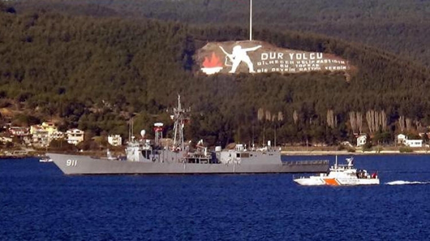 Mısır savaş gemileri, Çanakkale Boğazı'ndan geçti