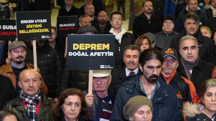 6 Şubat depremlerinde hayatını kaybedenler Avcılar’da anıldı
