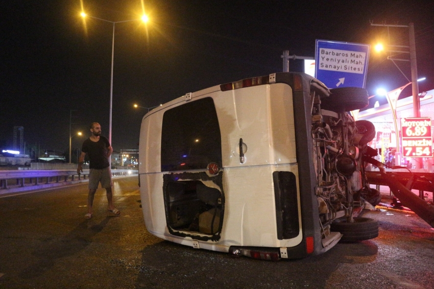 7 işçinin yaralandığı kazanın görüntüleri ortaya çıktı