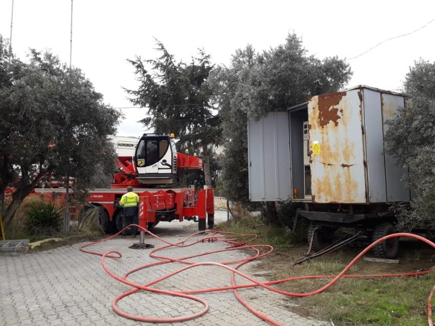 Marmara Adası’nı aydınlatacak jenaratörler geldi