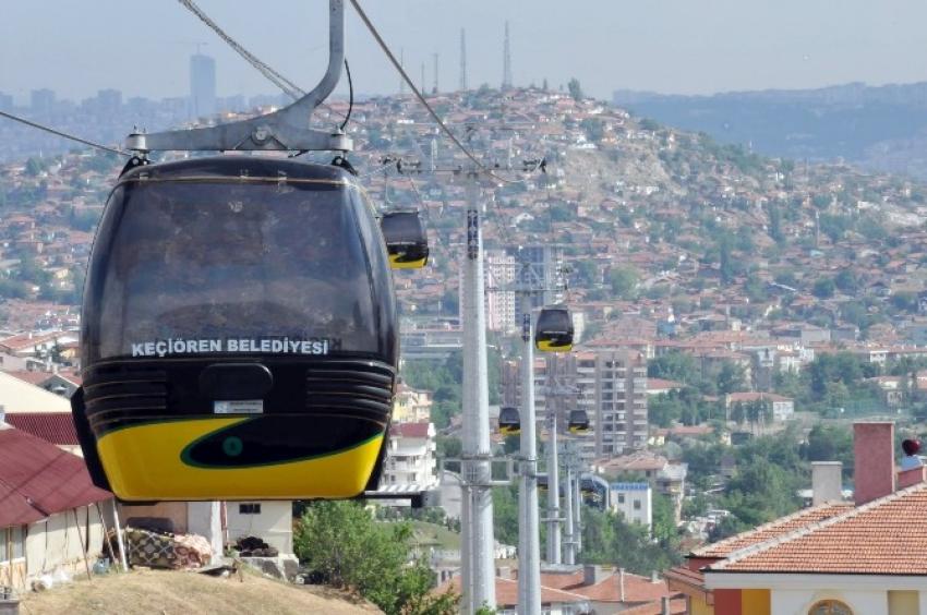 Teleferikten Keçiören keyfi