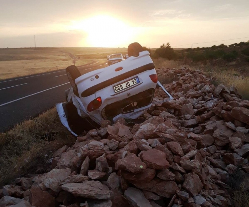 Şanlıurfa’da otomobil devrildi: 6 yaralı