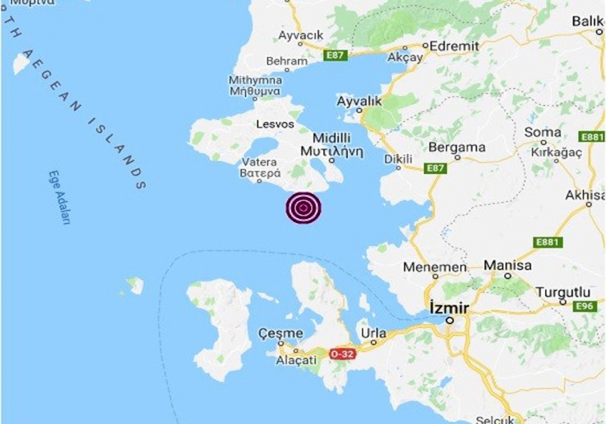 İzmir açıklarında 4,2 büyüklüğünde deprem