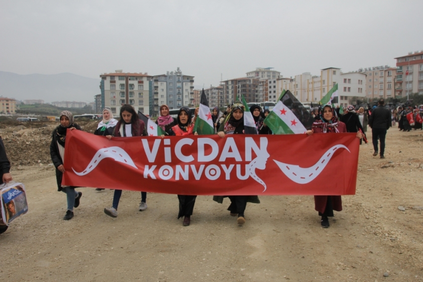 Vicdan Konvoyu Hatay’a ulaştı