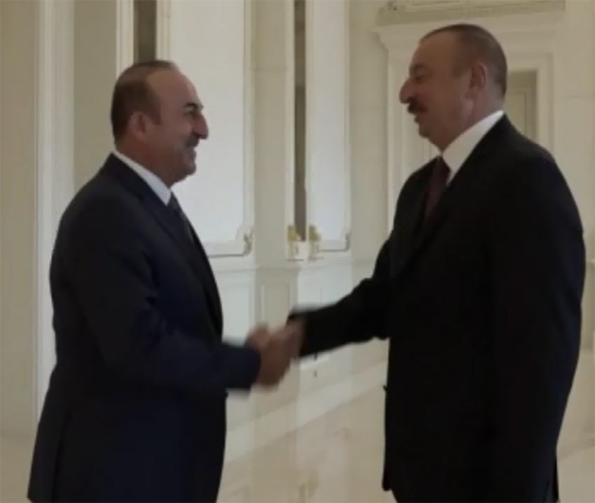 Çavuşoğlu, Aliyev ile görüştü