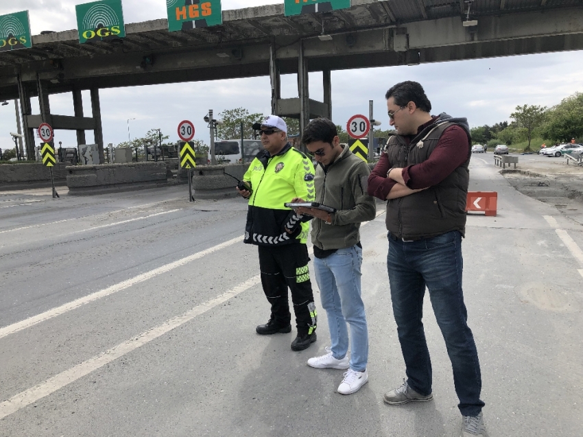 İstanbul trafiğinde drone ile denetim