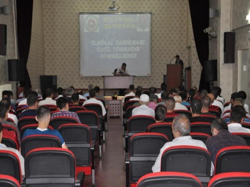 Bitlis kapalı cezaevinde ilmihal yarışması