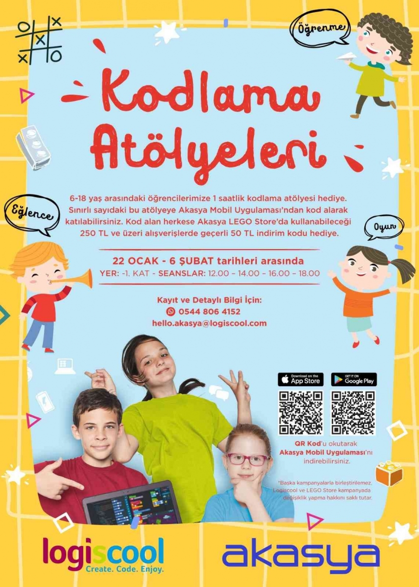 Çocuklar yarıyıl tatilinde kodlama öğrenecek