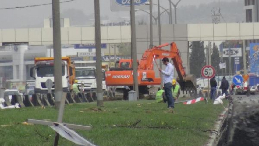 Bursa'da tramvay projesi kapsamında 200 akasya ağacı kesildi  