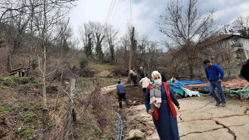 Heyelan nedeniyle boşaltılan ev sayısı 21 oldu