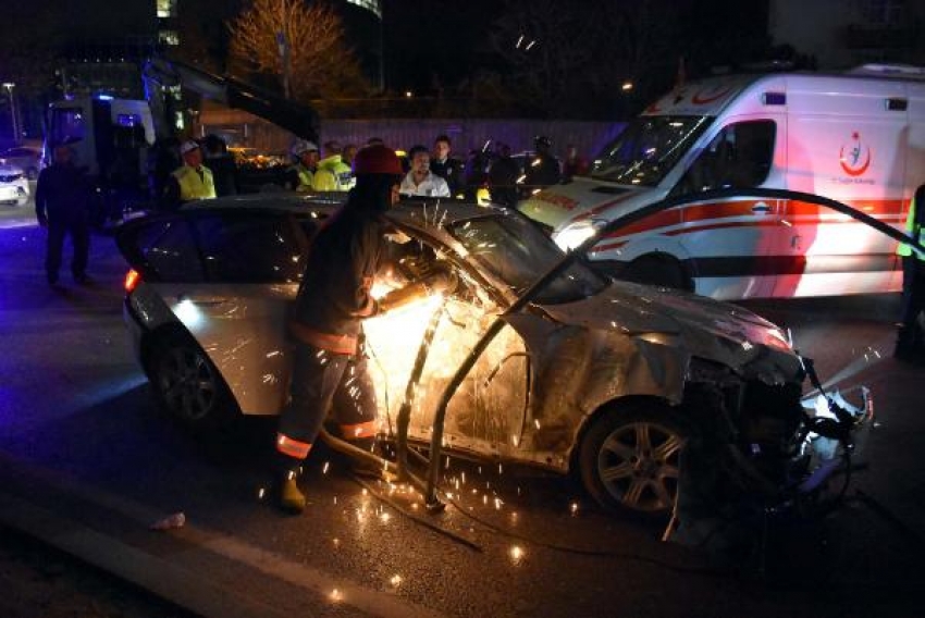 Beşiktaş'ta trafik kazası: 1 ölü, 1 yaralı