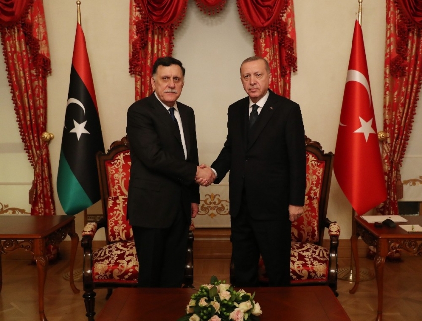 Cumhurbaşkanı Erdoğan, Sarraj’ı kabul etti