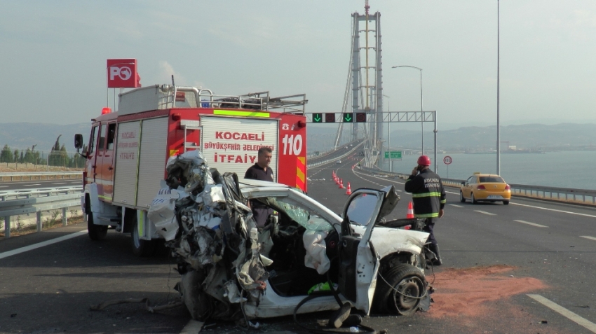 Osmangazi Köprüsü’nde feci kaza