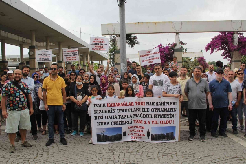 TOKİ’nin konut inşaatı Karabağlar Belediyesi’nin itirazları nedeniyle başlayamadı