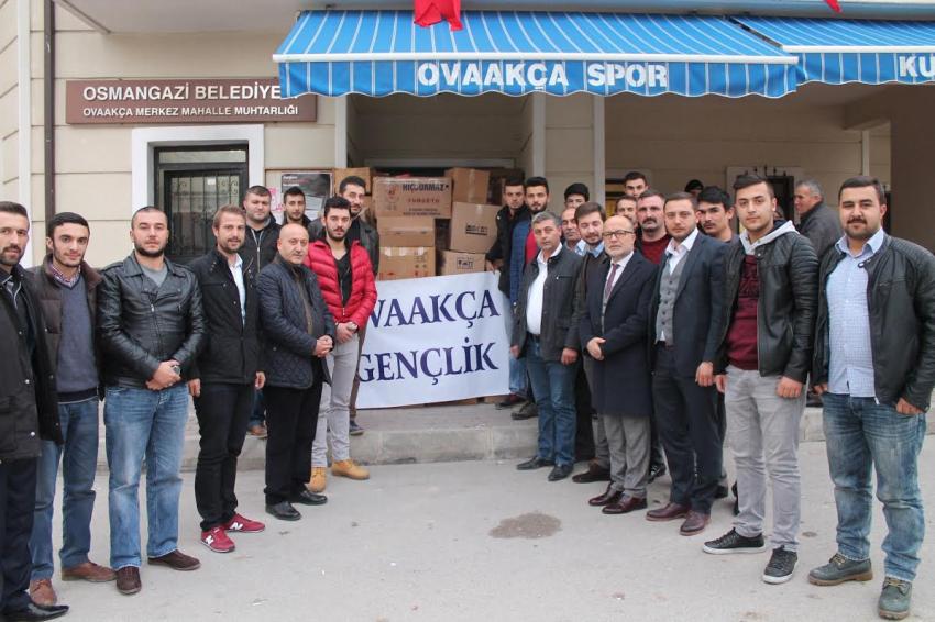 Ovaakçalı gençlerden örnek davranış