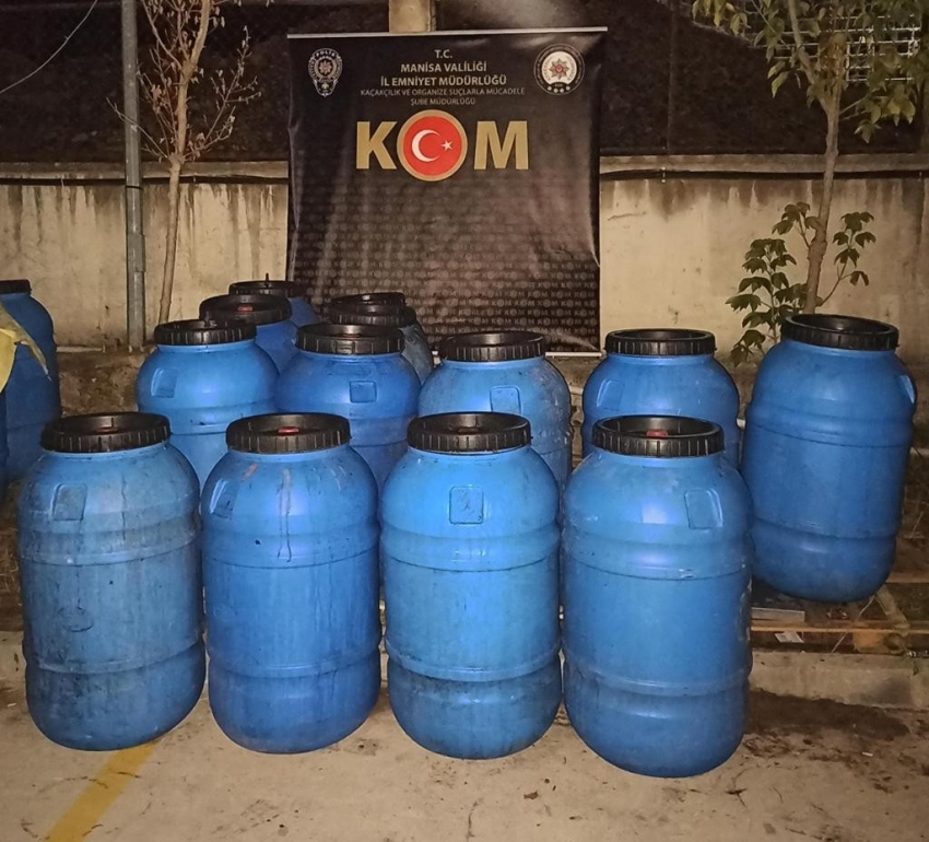 3 ton 200 litre kaçak şarap ele geçirildi