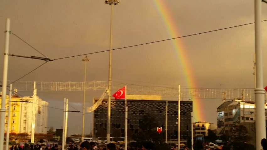 Taksim’de eşsiz manzara