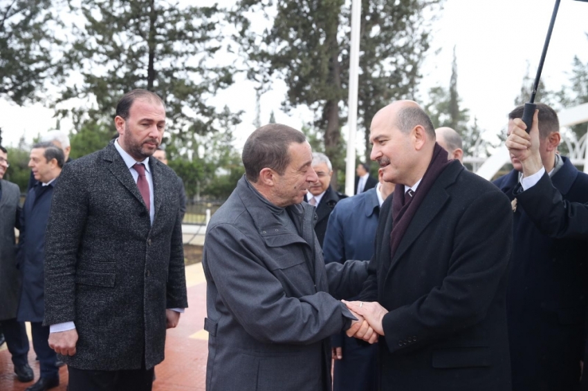 Bakan Soylu’dan Denktaş ailesine taziye ziyareti