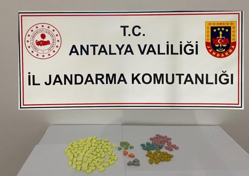 163 adet uyuşturucu hap ele geçirildi