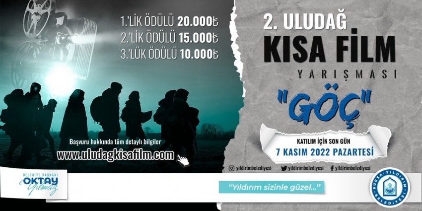 Bursa Uludağ kısa film yarışmasına başvurular başladı