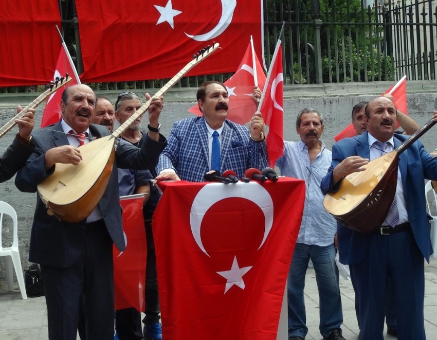 Halk ozanları ABD’yi ve doları protesto etti