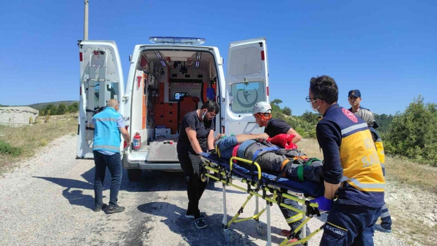 Freni boşalan kamyondan atlayan 1 kişi öldü, 1 kişi yaralandı