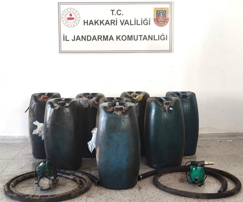 520 litre kaçak akaryakıt ele geçirildi