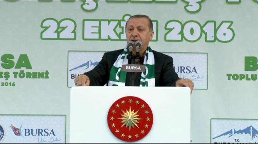 Cumhurbaşkanı Erdoğan Bursa'da konuştu