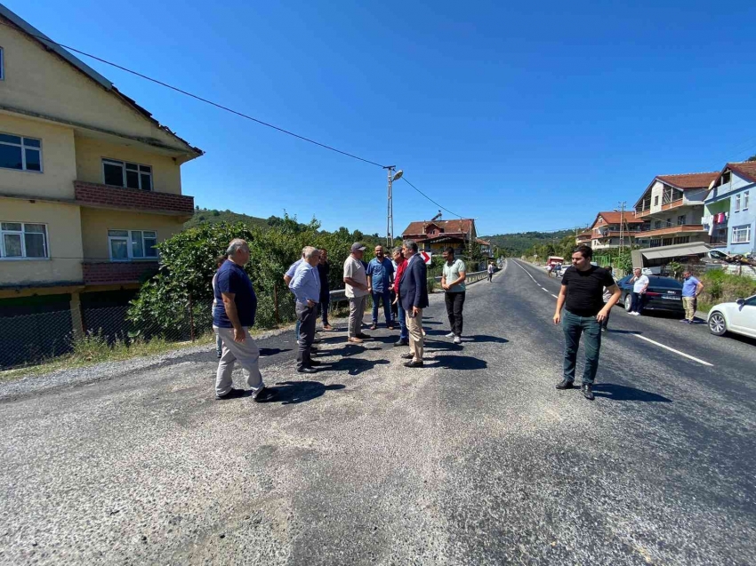 Devrek karayolunda çalışmalar hız kazandı