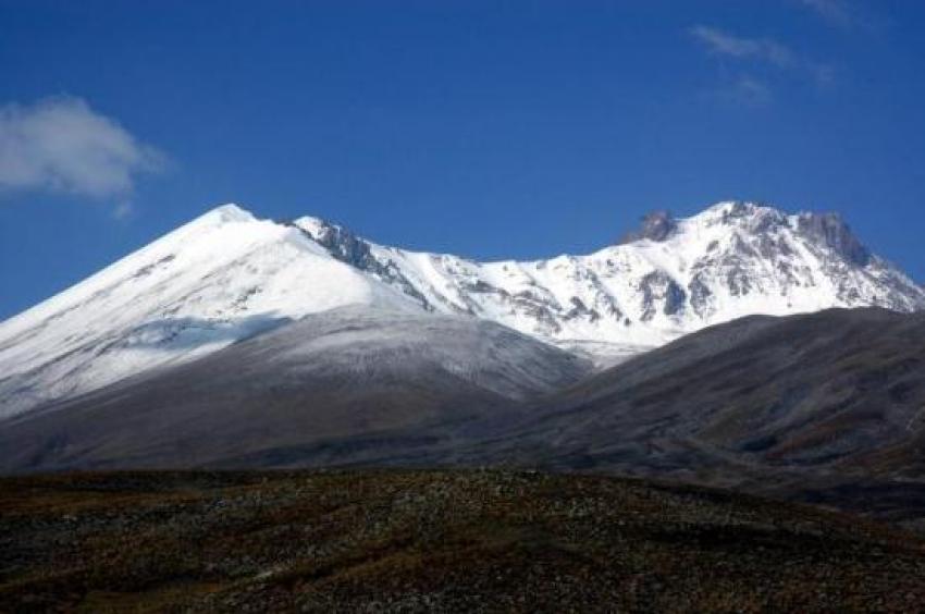 Erciyes Dağı'na Haziran karı