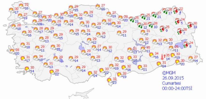 Bayramın 3. ve 4. günü hava nasıl olacak?