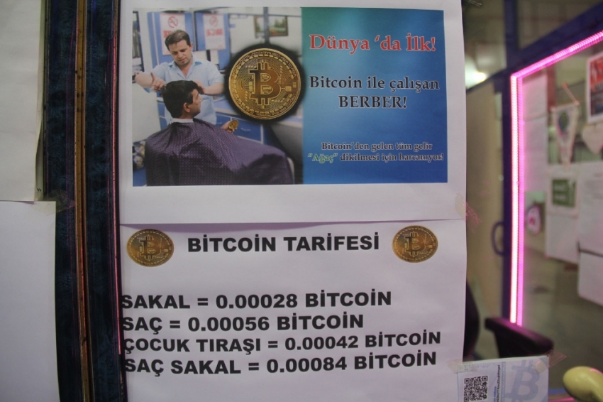 Bu berber bitcoin ile tıraş ediyor