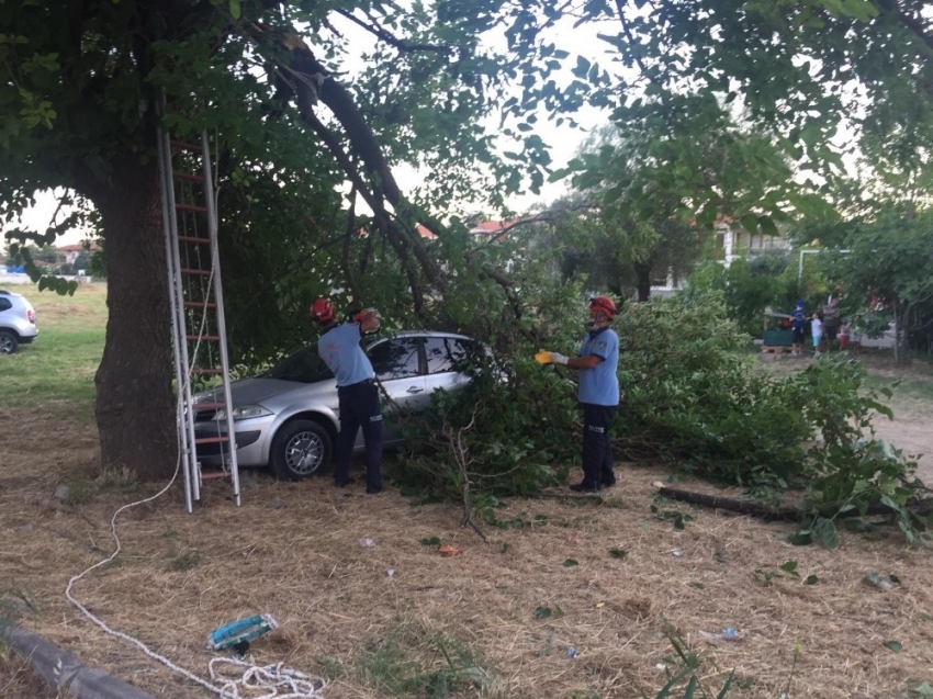 Bursa plakalı aracın şanssızlığı 