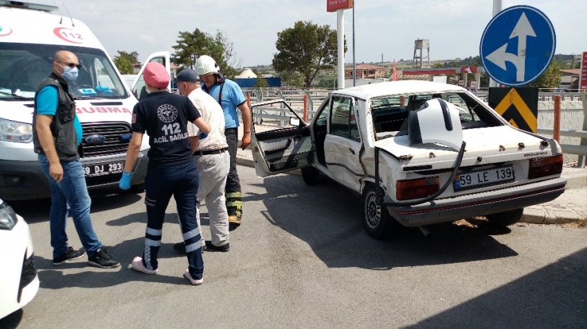 Tekirdağ’da trafik kazası: 2 yaralı