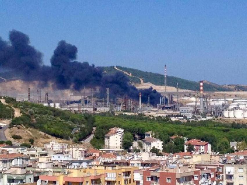 Tüpraş'taki yangının nedeni kaçakmış