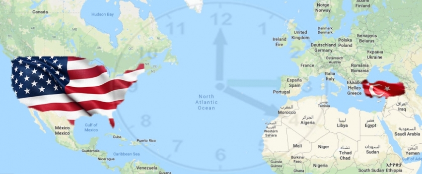 ABD ile Türkiye arasındaki saat farkı azaldı