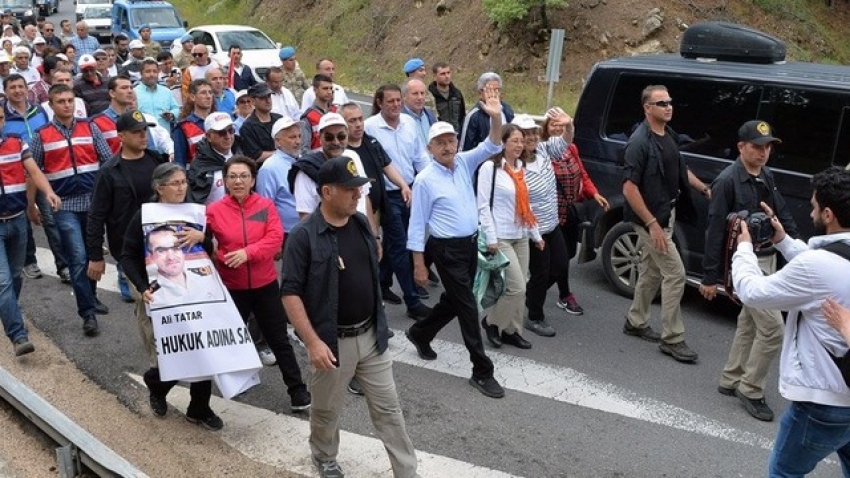 Adalet Yürüyüşü’nde yedinci gün